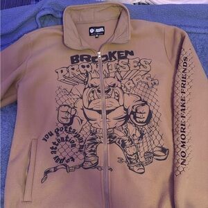 Tan Graphic Men's Jacket